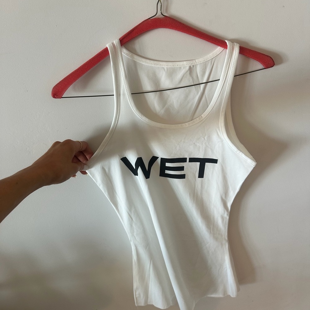 WET White Sleeveless Top